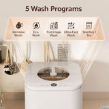 KKF, Mini Portable Desktop Dishwasher 800W Countertop Semi-Integrated with 220V Power