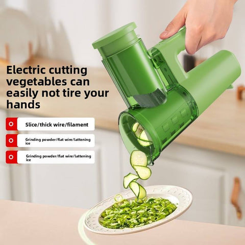 KKF, Multifunctional Electric Salad Maker & Veg Shredder 1800mAh USB Type-C Rechargeable with Stainless Steel Blades (CY-011)