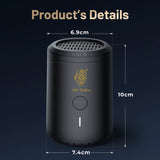 KKF, Portable Electric Charcoal & Bukhoor Burner with Type-C Charging, 450–620°C Heating & Magnetic Rotating Cover