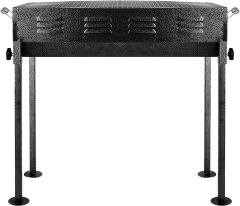 KKF Portable & Foldable Charcoal Barbecue Grill with Stainless Steel Body & Large Grilling Area