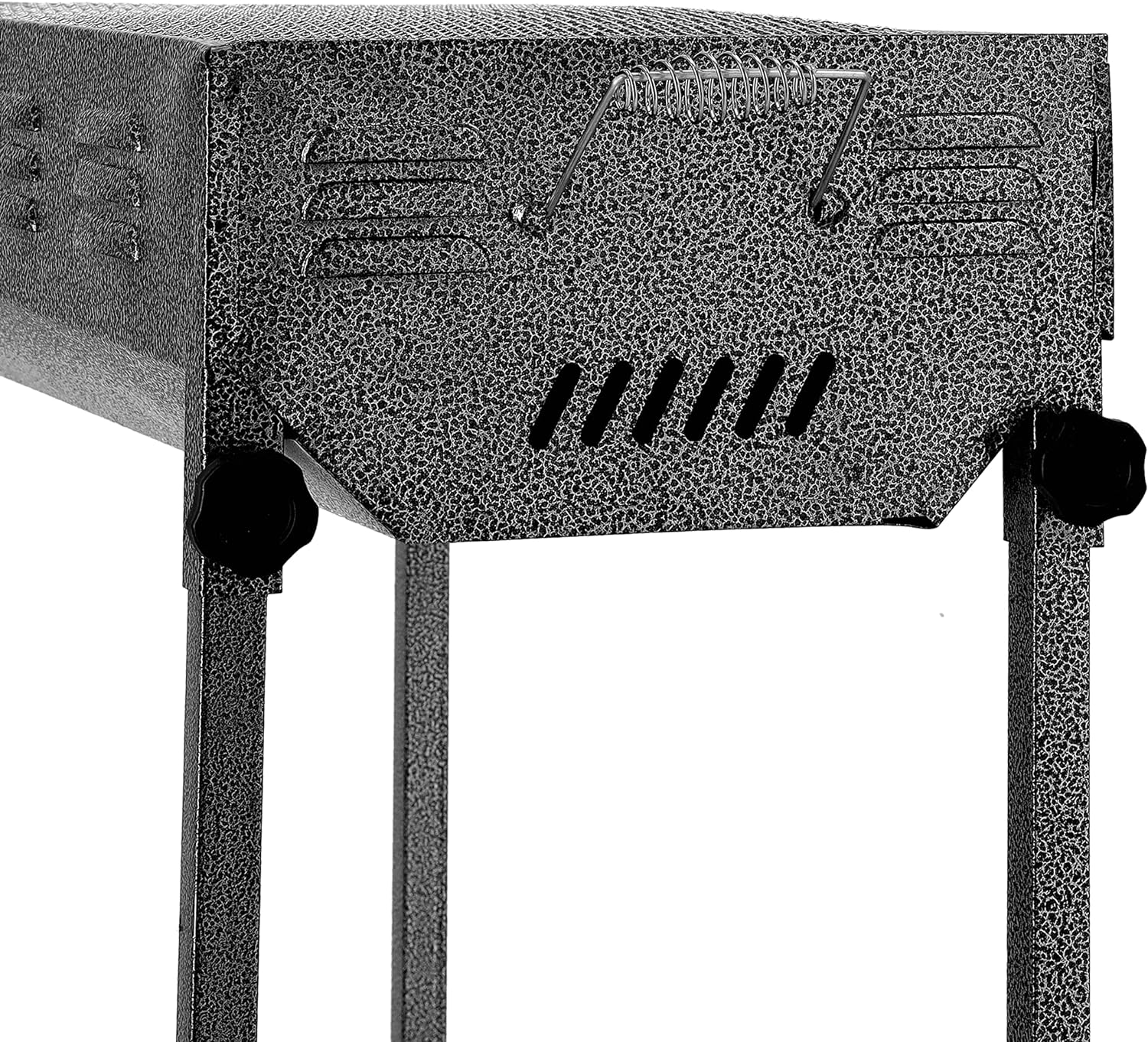 KKF Portable & Foldable Charcoal Barbecue Grill with Stainless Steel Body & Large Grilling Area