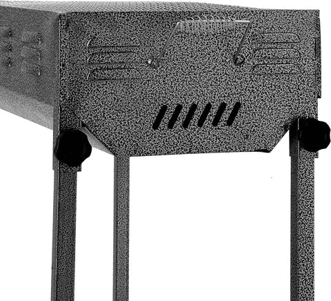KKF Portable & Foldable Charcoal Barbecue Grill with Stainless Steel Body & Large Grilling Area