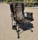 KKF Portable Metal Folding Camping Stool - Lightweight Outdoor Chair