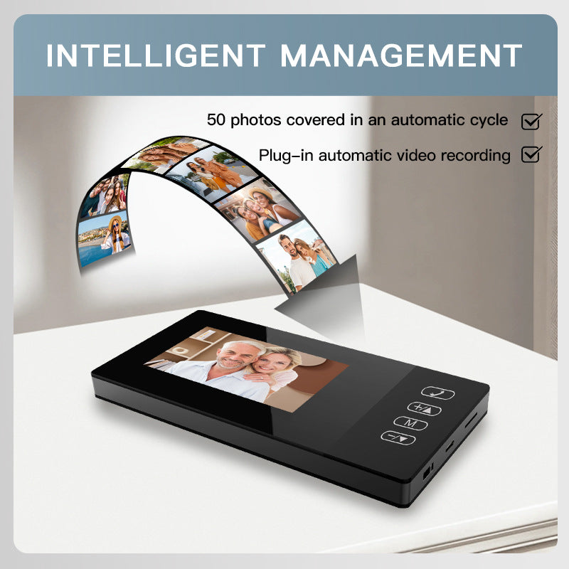 KKF, Wireless Video Doorbell with 2.4G Connection, Two-Way Audio & IR Night Vision, Battery Powered System