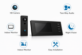 KKF, Wireless Video Doorbell with 2.4G Connection, Two-Way Audio & IR Night Vision, Battery Powered System