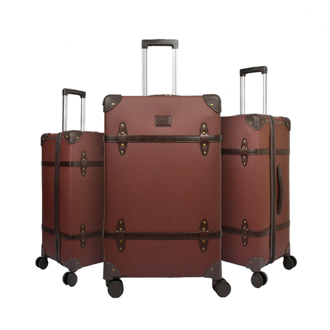 KarryOn, Heritage PU Leather 3pc Set - 28"/24"/20"