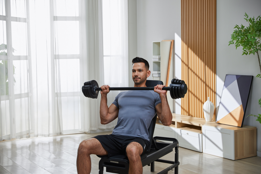 KingSmith 18KG Adjustable Dumbbell Kettlebell Barbell 3 in 1 - Be3ah Store Kuwait-كينج سميث 18 كجم دمبل كيتل بيل قابلة للتعديل 3 في 1 - متجر بيعه الاجهزة الالكترونية الكويت