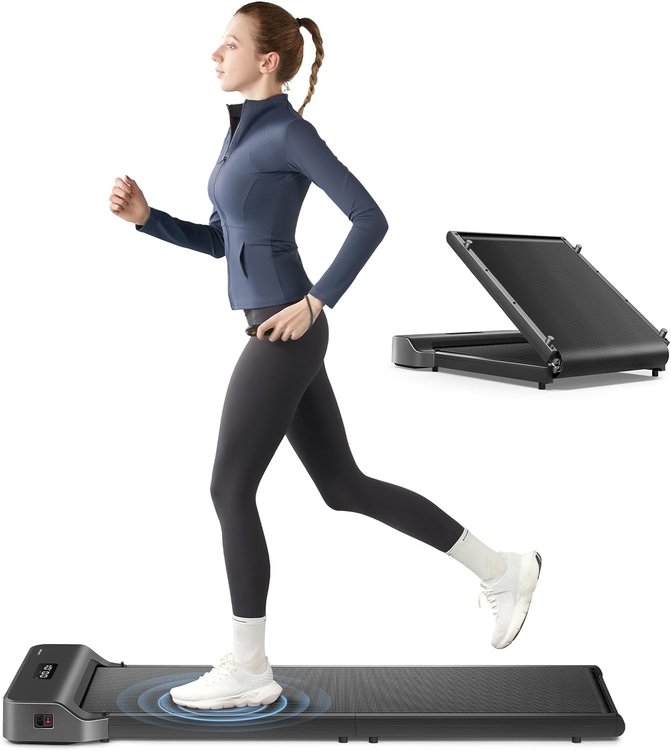 KingSmith Folded Walkingpad Z1 - With Max Speed 6 km/h - With 1 HP Brush Motor