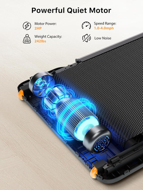 KingSmith Folded Walkingpad Z1 - With Max Speed 6 km/h - With 1 HP Brush Motor