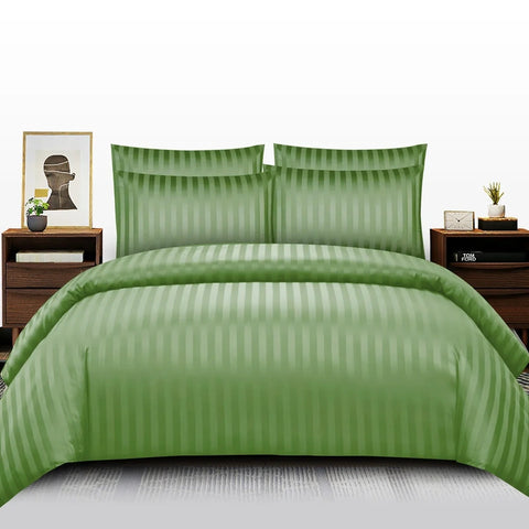 King Duvet Cover Set Green 220×240cm - 6pcs