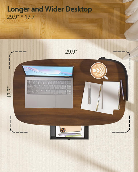 Kingsmith ETD2 Pneumatic Height Adjustable Table - Walnut