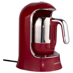 KORKMAZ  Coffee maker 18/10 Stainless steel 4 Cups capacity 320 ML 400 Watts red