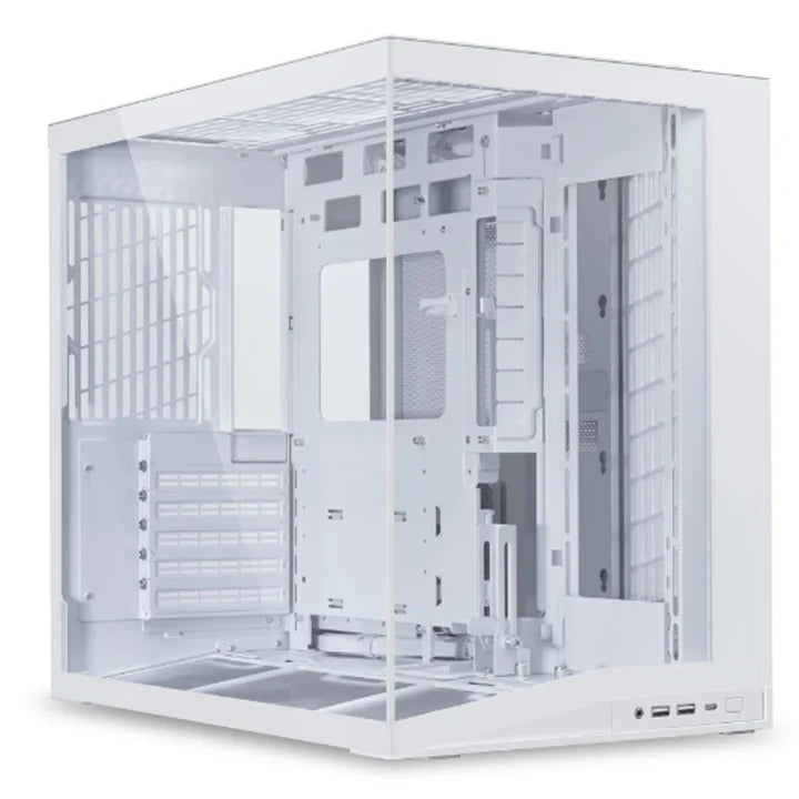 كيس ألعاب من ليان لي أو 11 دايناميك ميني V2 ATX Mid Tower - أبيض (بدون مراوح مرفقة)