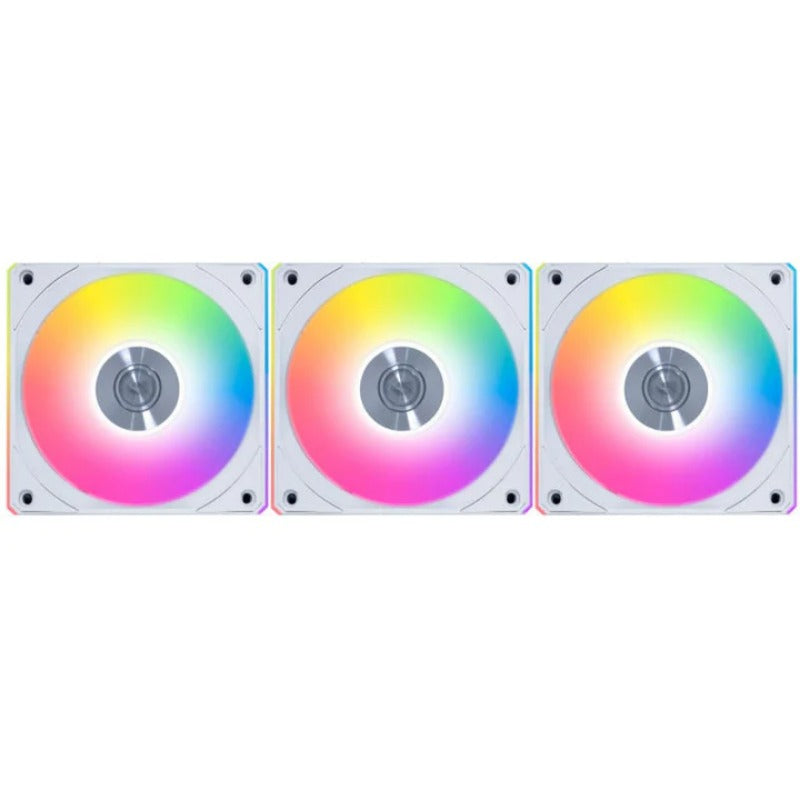 LIAN LI UNI FAN CL Wireless 120mm ARGB Case Fans with Controller - White (3 Pack)