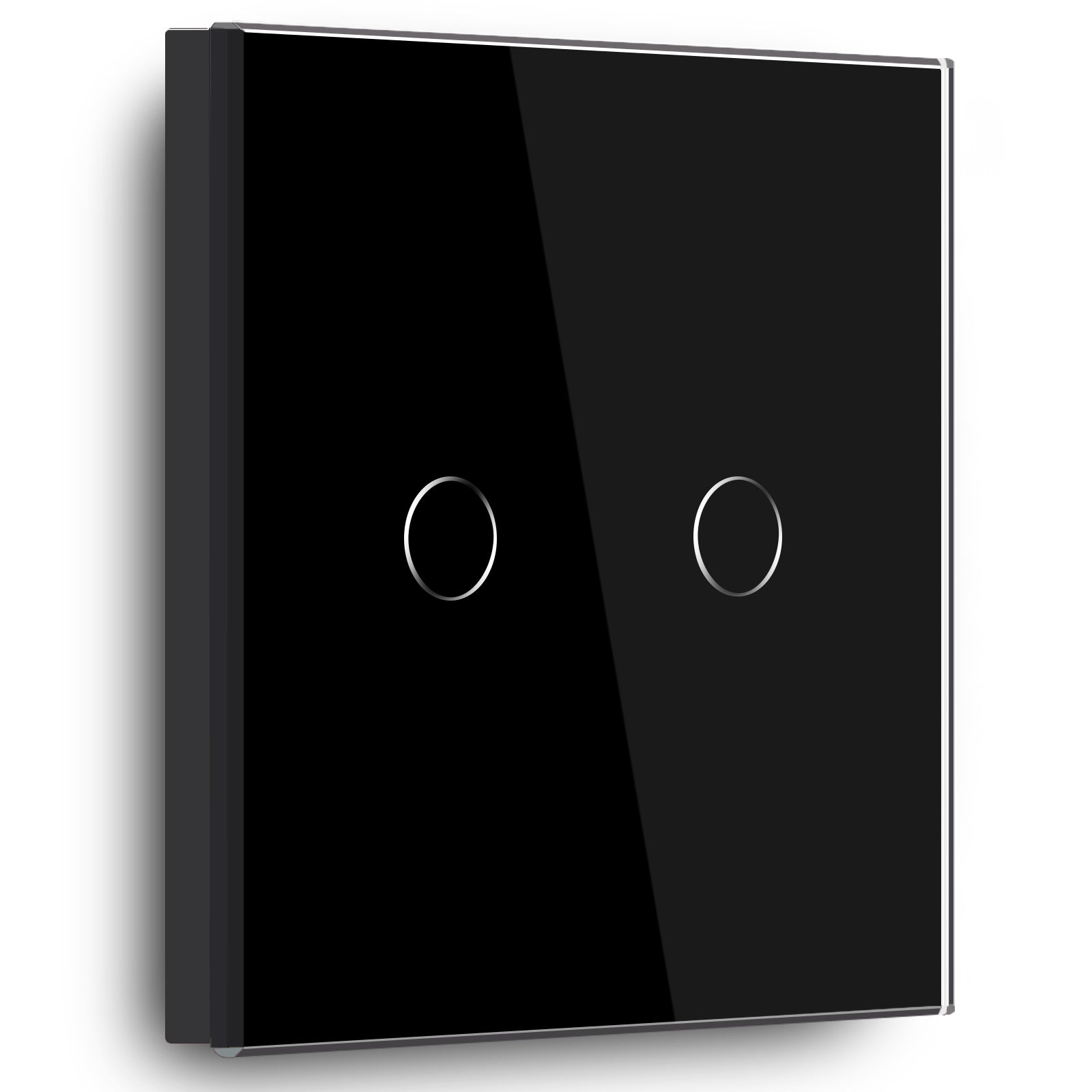 Gopeta, 2-Gang Smart Wi-Fi Touch Switch 600W with Glass Panel