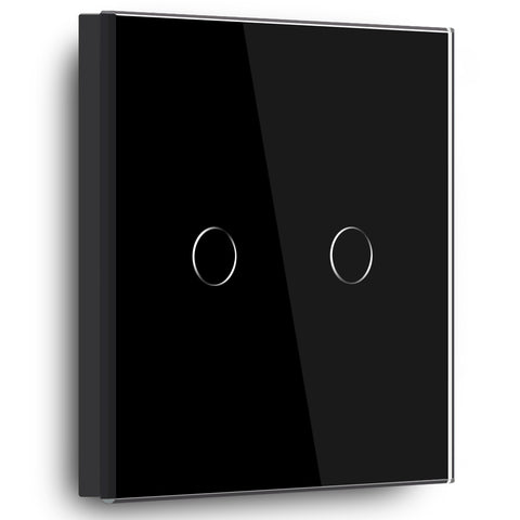 Gopeta, 2-Gang Smart Wi-Fi Touch Switch 600W with Glass Panel