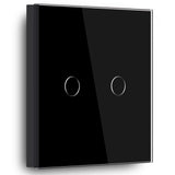 Gopeta, 2-Gang Smart Wi-Fi Touch Switch 600W with Glass Panel