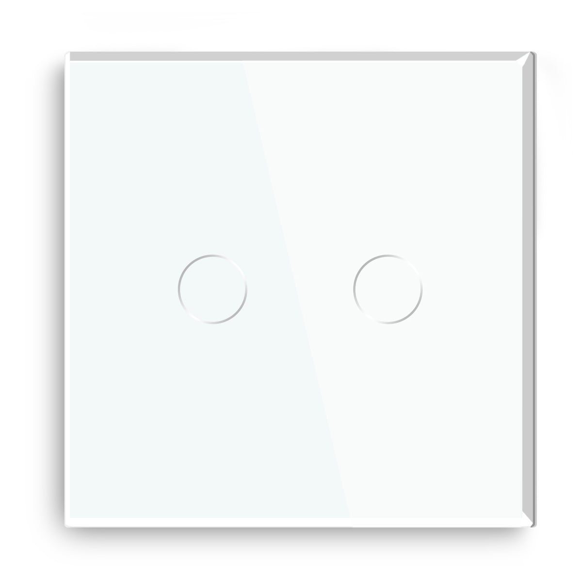 Gopeta, 2-Gang Smart Wi-Fi Touch Switch 600W with Glass Panel