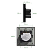 Gopeta, 4-Gang Smart Wi-Fi Touch Switch 600W with Glass Panel