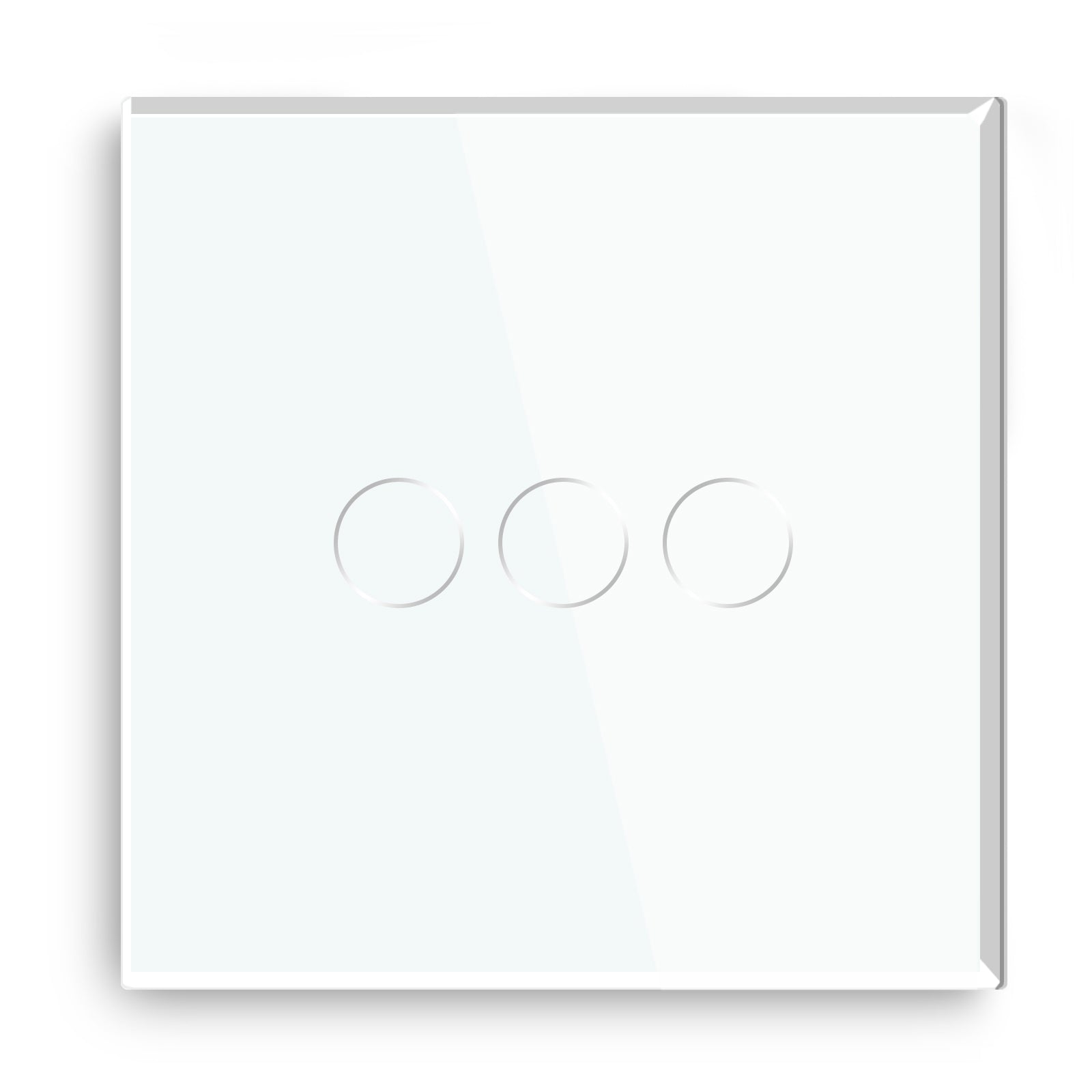 Gopeta, 3-Gang Smart Wi-Fi Touch Switch 600W with Glass Panel