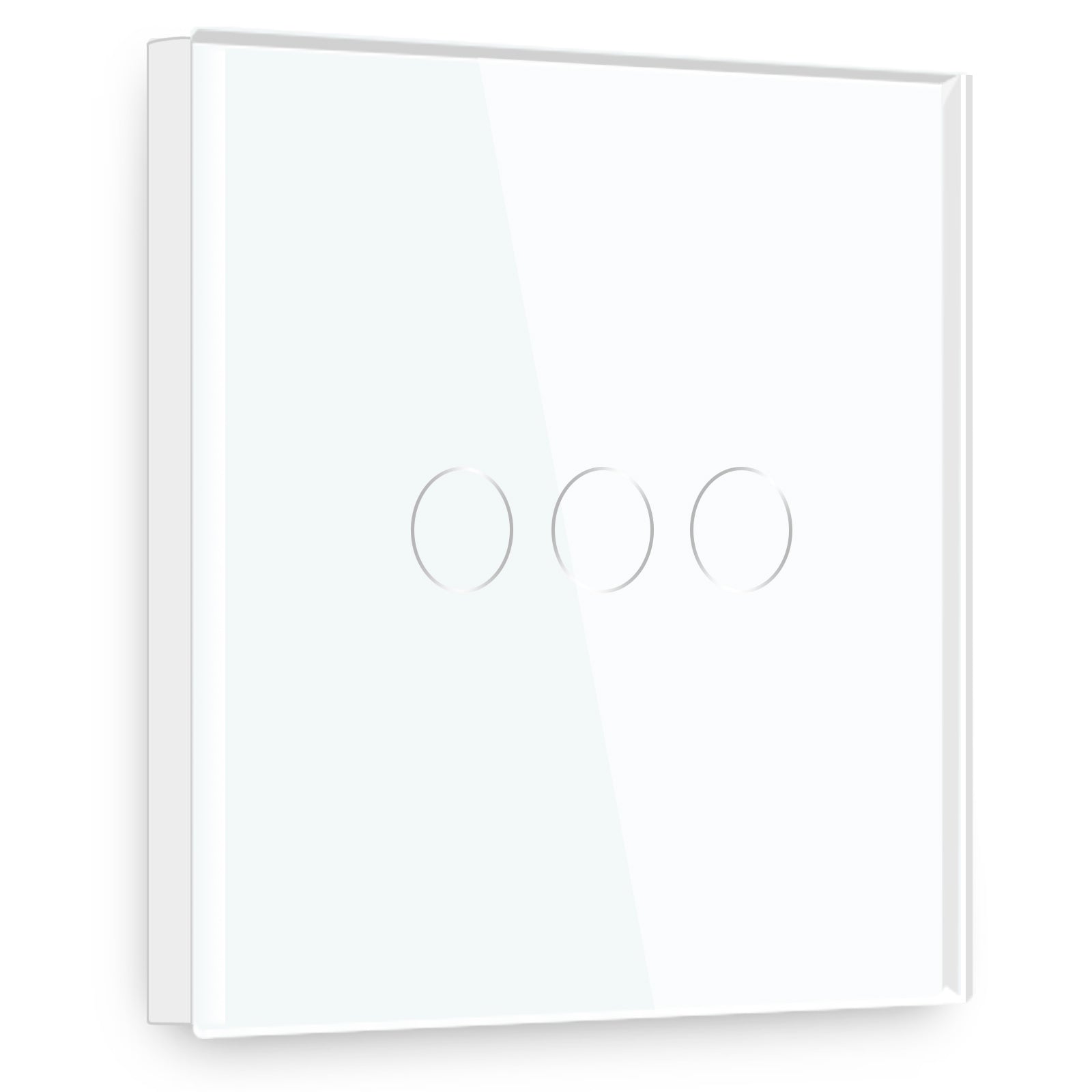 Gopeta, 3-Gang Smart Wi-Fi Touch Switch 600W with Glass Panel