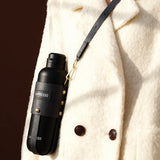 LePresso ThermaTrail Thermos Bottle with Crossbody Strap