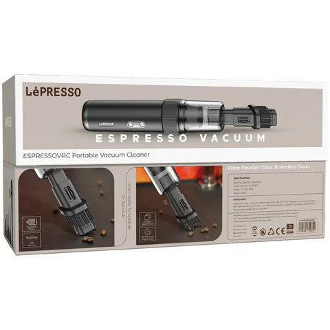 LePresso Espressovac Portable Vacuum Cleaner - Black