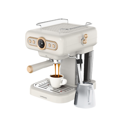 LePresso, Retro Espresso Boiler Machine Gauge and Milk Steamer