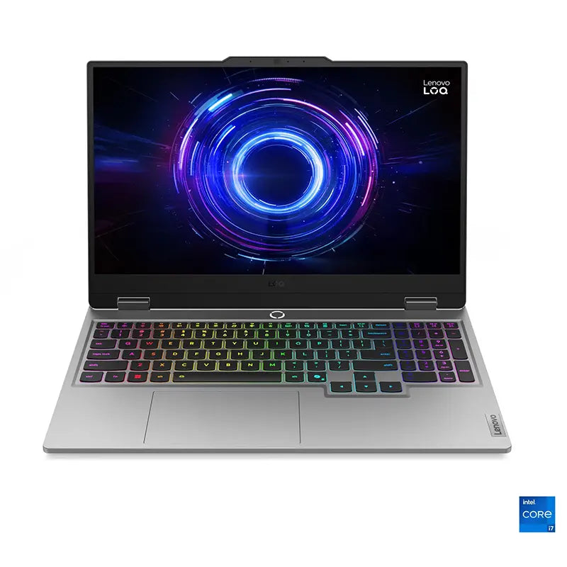 لينوفو لابتوب الألعاب LOQ 15 بمعالج Intel Core i7-13645HX، رام 16 جيجابايت ، هارد 512 جيجابايت SSD، كرت شاشة RTX 5050 بسعة 8 جيجابايت.