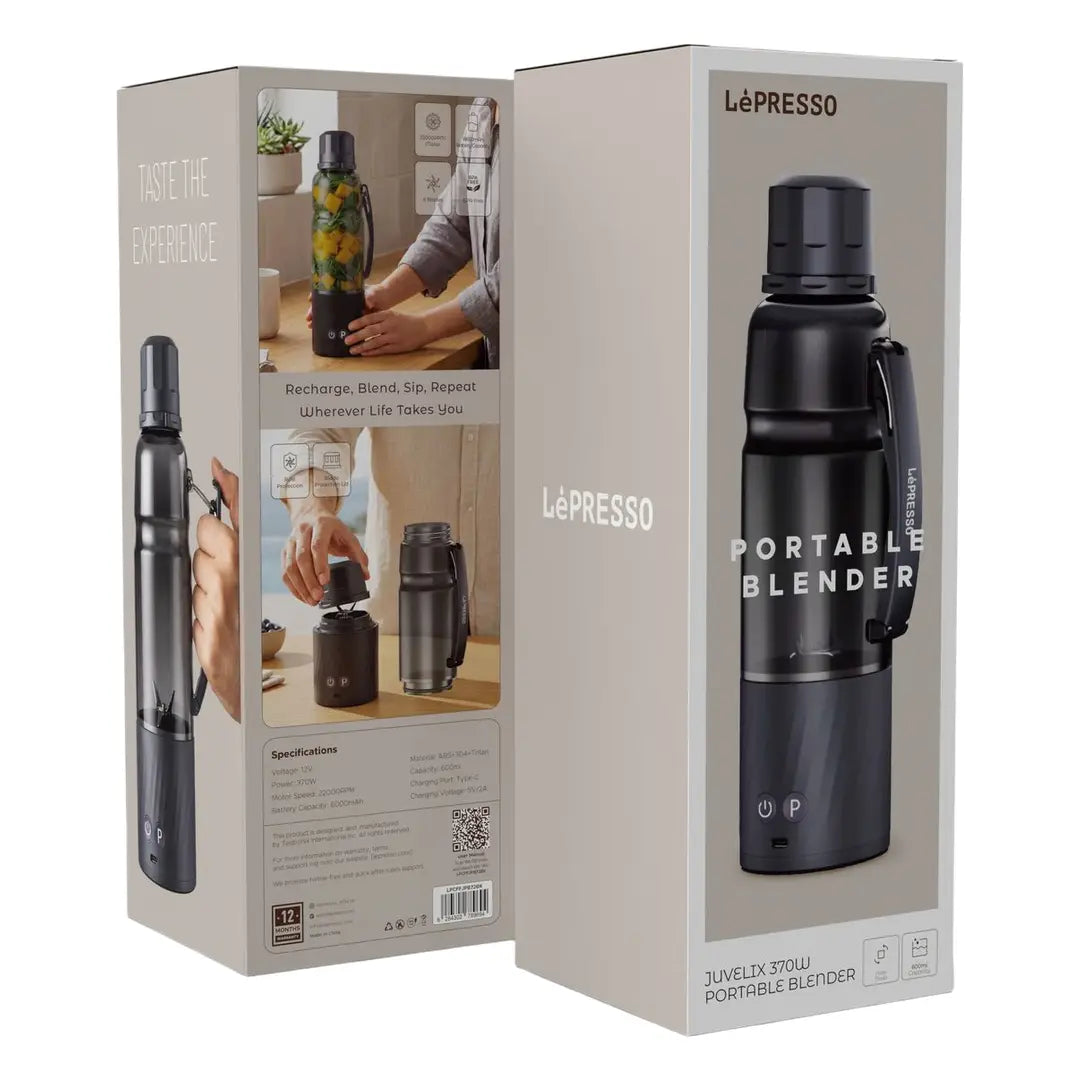 خلاط LePresso Juvelix المحمول بقدرة 370W - أسود