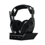 سماعة الألعاب اللاسلكية Logitech Astro A50 X LIGHTSPEED + محطة القاعدة، PRO-G GRAPHENE، PLAYSYNC عبر Xbox Series X|S + PS5 + الكمبيوتر الشخصي/mac، بلوتوث، HDMI 2.1 Passthru - أسود