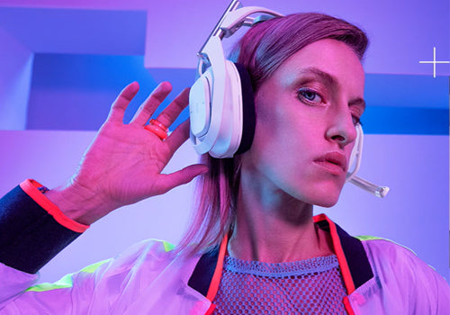 Logitech Astro A50 X LIGHTSPEED Wireless Gaming Headset + Base Station, PRO-G GRAPHENE, PLAYSYNC Across Xbox Series X|S + PS5 + PC/mac, Bluetooth, HDMI 2.1 Passthru - White