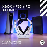 Logitech Astro A50 X LIGHTSPEED Wireless Gaming Headset + Base Station, PRO-G GRAPHENE, PLAYSYNC Across Xbox Series X|S + PS5 + PC/mac, Bluetooth, HDMI 2.1 Passthru - White