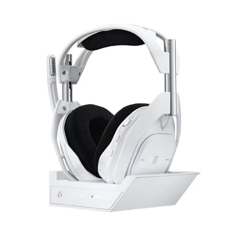 Logitech Astro A50 X LIGHTSPEED Wireless Gaming Headset + Base Station, PRO-G GRAPHENE, PLAYSYNC Across Xbox Series X|S + PS5 + PC/mac, Bluetooth, HDMI 2.1 Passthru - White