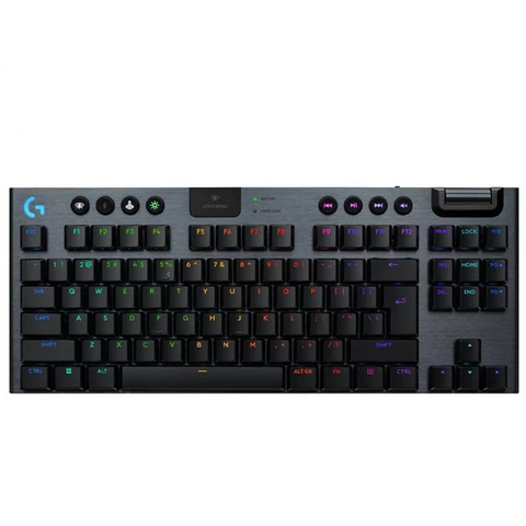 Logitech G915, X LIGHTSPEED TKL Wireless Gaming Keyboard, US INT'L - Clicky - Black
