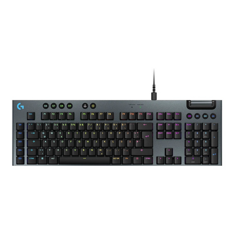 Logitech G915, X Wired Low Profile Mechanical Gaming Keyboard (Tactile Switch) - Black (US Layout)