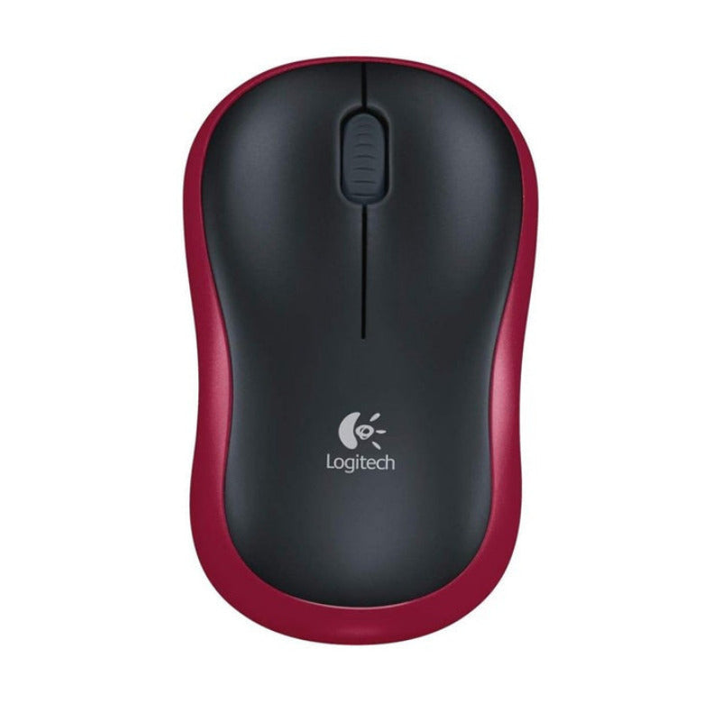 ماوس Logitech M185 لاسلكي Nano للاستخدام اليومي – أحمر