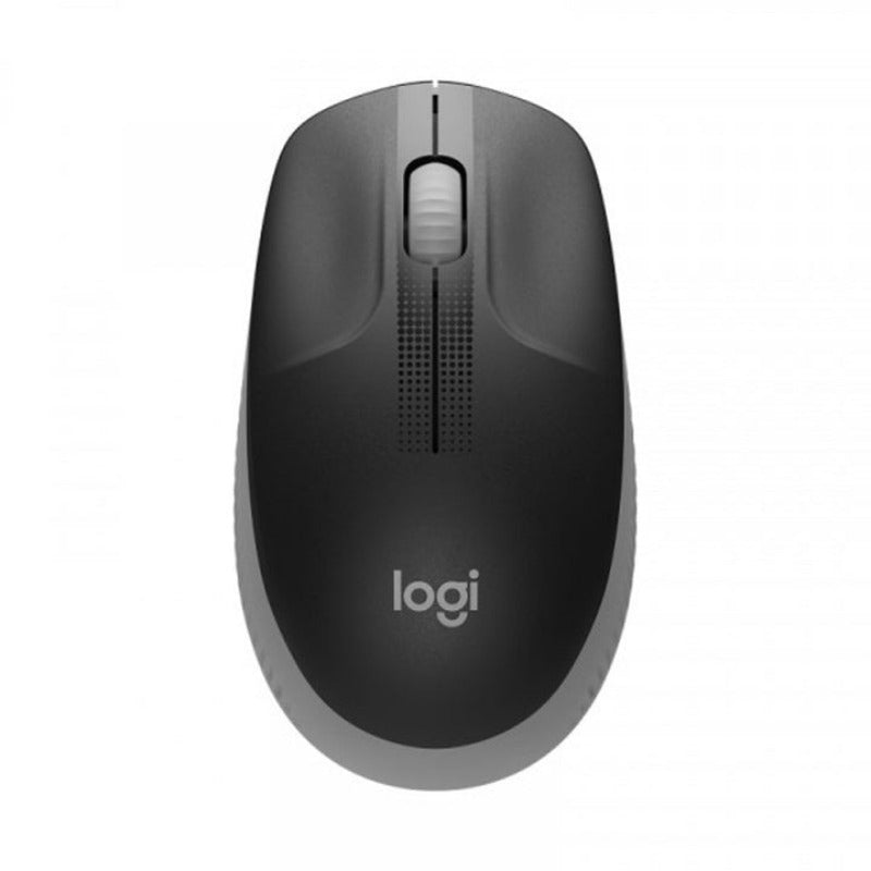 ماوس Logitech M190 لاسلكي بالحجم الكامل للاستخدام اليومي – رمادي متوسط (Mid Grey)