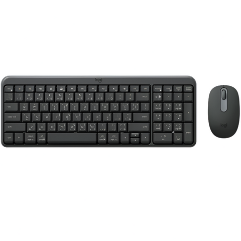 Logitech MK250, Compact Bluetooth Wireless Combo, Keyboard & Mouse, English/Arabic - Graphite