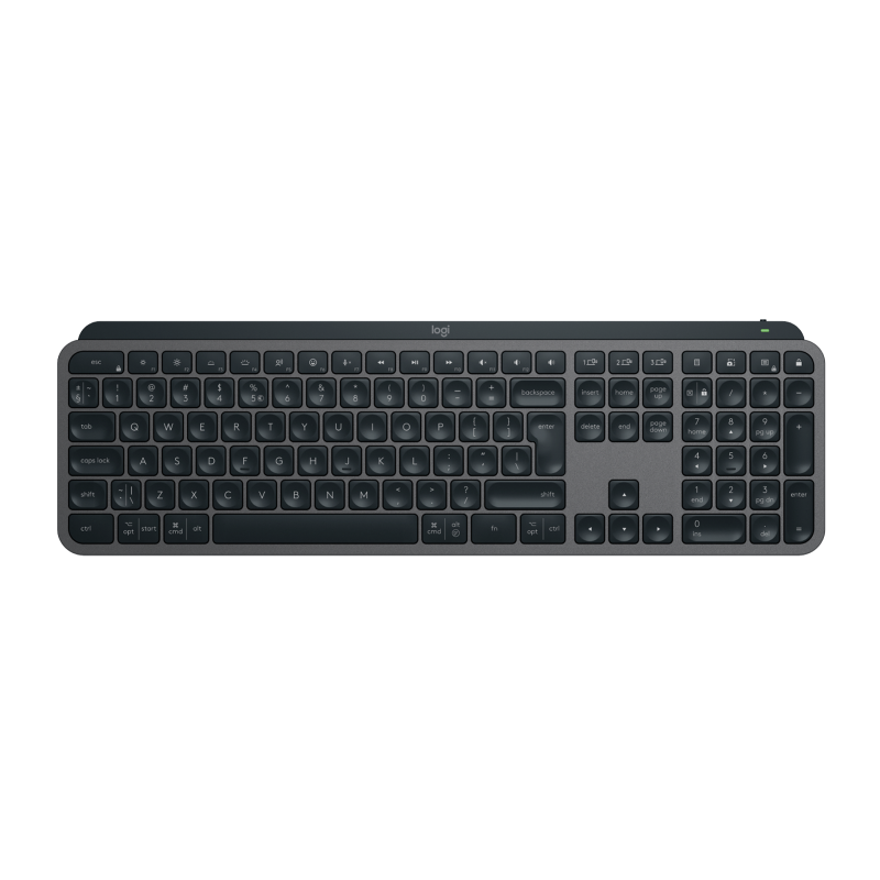 Logitech, Max Keys S Advanced Wireless Illuminated Keyboard - Graphite