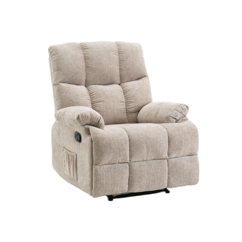 Lounge Recliner Sofa – Chenille Fabric (88 x 94 x 103 cm)