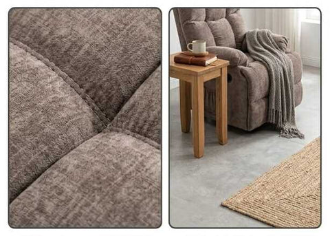 Lounge Recliner Sofa – Chenille Fabric (88 x 94 x 103 cm)