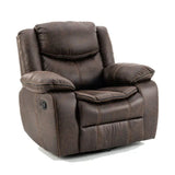 Lounge Swivel Rocking Recliner Sofa (106 x 98 x 102 cm) - Dark Brown