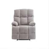 Lounge Swivel Rocking Recliner Sofa – Chenille Fabric (88 x 94 x 103 cm) - Light Grey