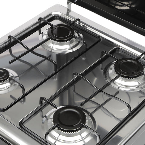 Boko Deluxe 4 Burner Propane Gas Stove with Auto Ignition & Detachable Legs