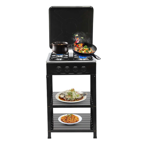 Boko Deluxe 4 Burner Propane Gas Stove with Auto Ignition & Detachable Legs