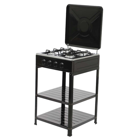 Boko Deluxe 4 Burner Propane Gas Stove with Auto Ignition & Detachable Legs