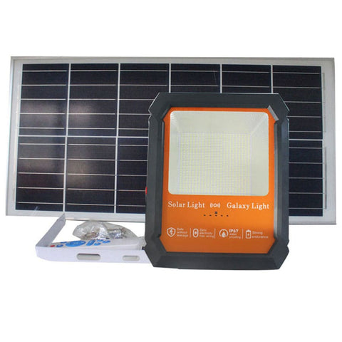 Galaxy Light Solar LED Floodlight with Remote Control, IP67 Waterproof Design & Separate Solar Panel