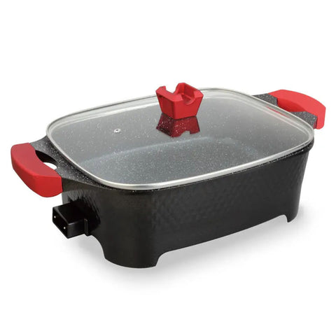 KKF, 9-in-1 Multi-Function Electric Cooking Pot for Frying, Grilling and Roasting – 12L