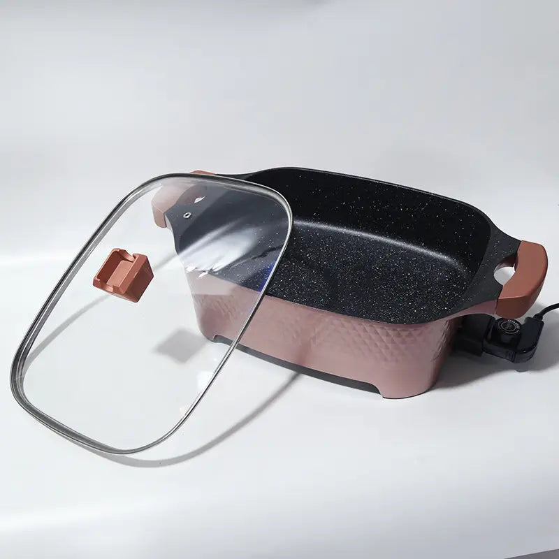 KKF, 9-in-1 Multi-Function Electric Cooking Pot for Frying, Grilling and Roasting – 12L